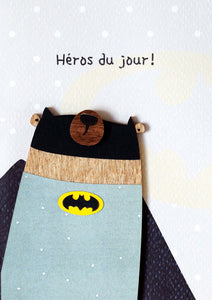 Wooden Friends - superhero of the day, batman bear