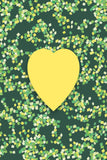 Coeur à planter - motif petits carrés