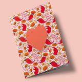 Coeur à planter - motif oiseaux