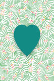 Coeur à planer - motif lignes et pois