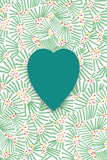 Plantable Heart - Blackground Pattern of Lines and Polka Dots