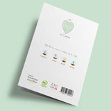 Coeur à planer - motif lignes et pois