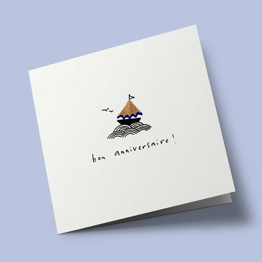 Pencils - 'bon anniversaire', bateau