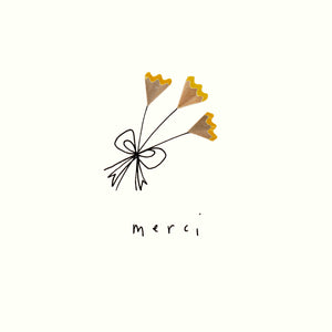 Pencils - 'Thank you', flowers