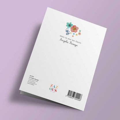 Say it with flowers - Merci ! - blue and purple flowers