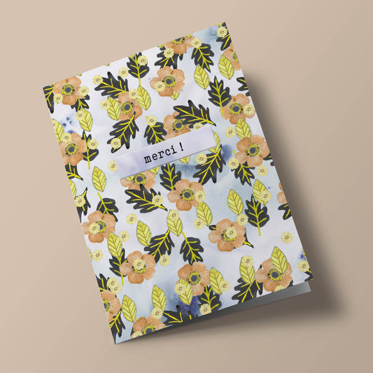 Say it with flowers - Merci - Autumn leaves and flowers