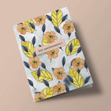 Say it with flowers - Bon anniversaire - young leaves and beige flowers