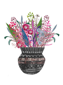 Bouquet de Mary - Pot marron