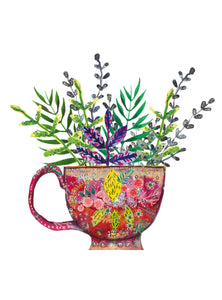 Mary's bouquet - red and yellow mug