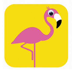 Stripey Cats - Florence Flamingo (flamant rose)