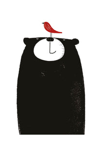 Bear - bear with bird on its nose