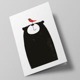 Bear - ours avec oiseau sur son nez