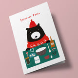 Bear - ours qui fait cuisiner