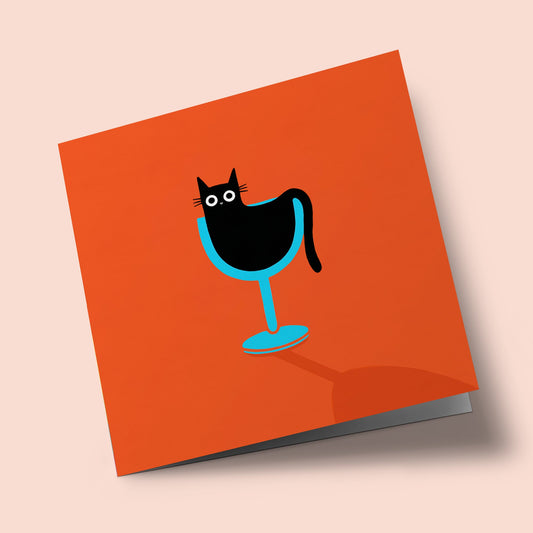 Cat Walk - cat in a glass