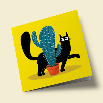 Cat Walk - cat with cactus