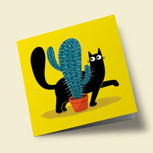 Cat Walk - cat with cactus