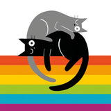 Cat Walk - cats sleep on rainbow