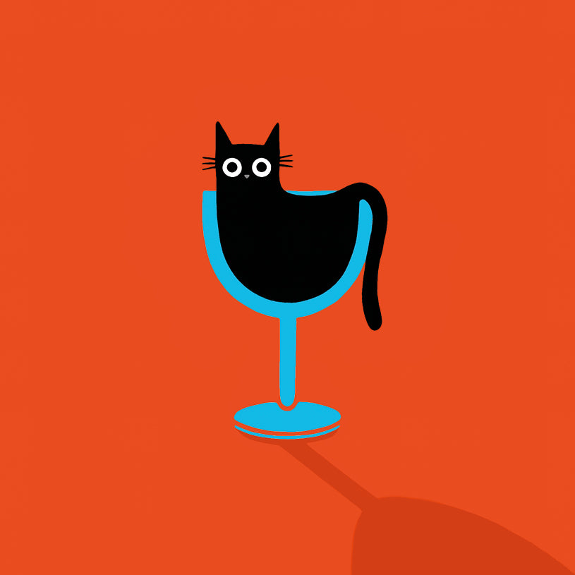 Cat Walk - cat in a glass