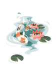 Modello - Poissons carpes dans un bassin