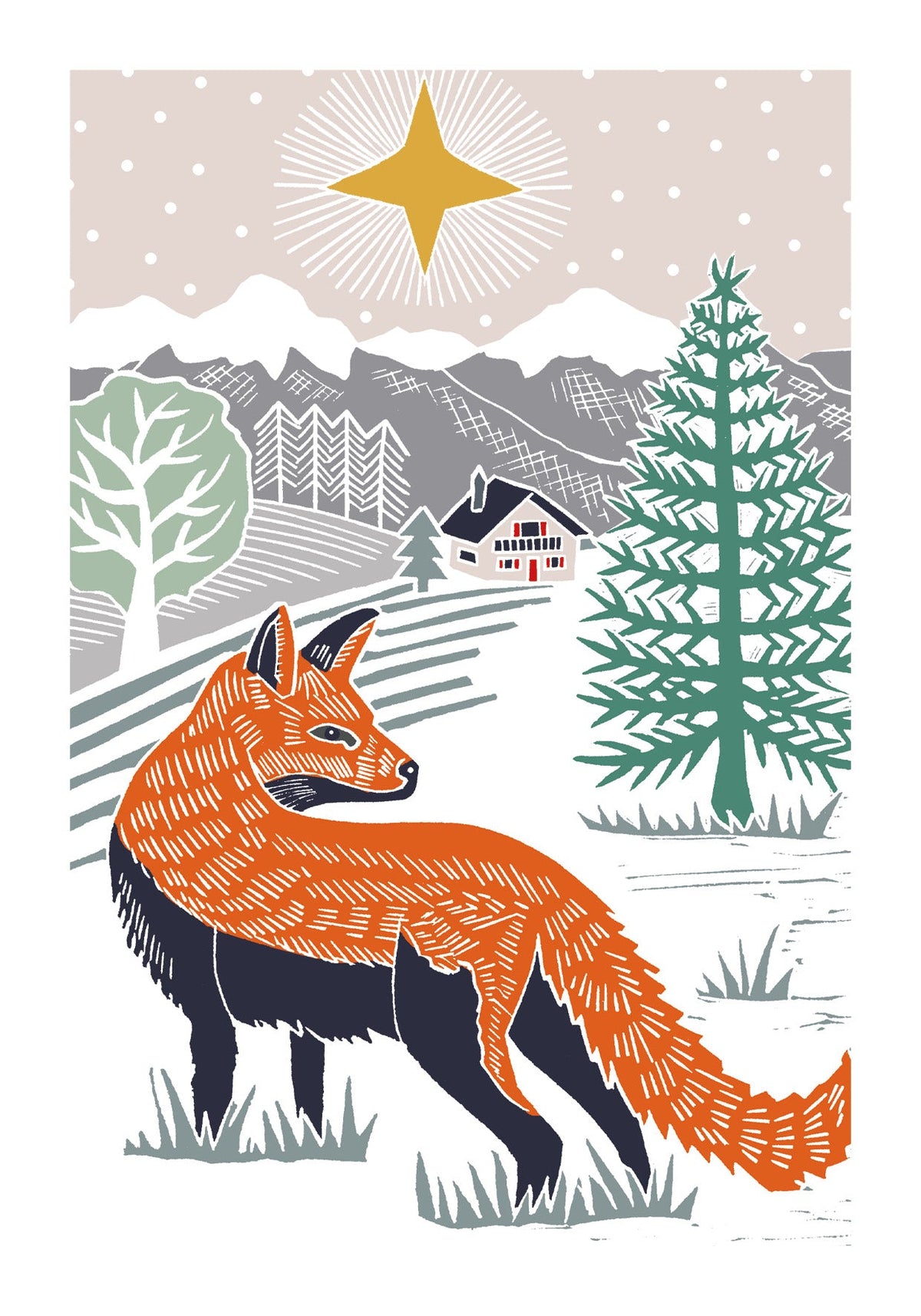 Nature Trail - Fox in a Winter Landscape