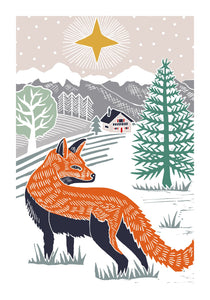 Fox - Winter Landscape
