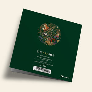 Noël Mix - Animaux de bois, sur fond vert foncé