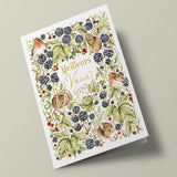 Noël champêtre - Animaux de bois, sur fond blanc