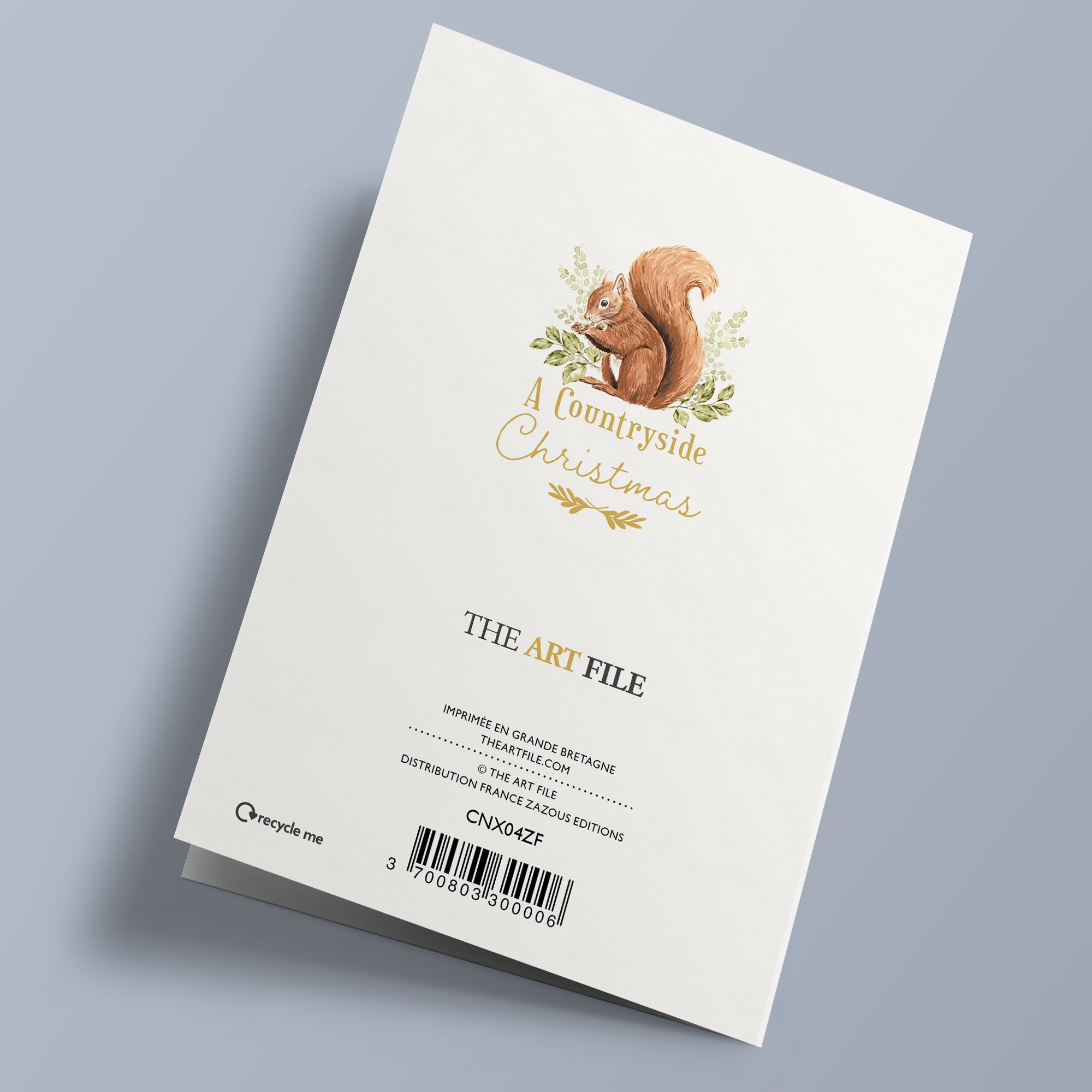 Noël champêtre - Animaux de bois, sur fond blanc