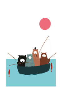 Bear - bears in a boat