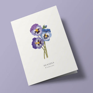 Book and botanics - Pansies