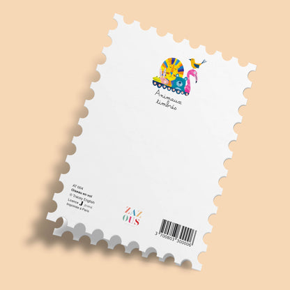 Animals Stamps - Black Bird