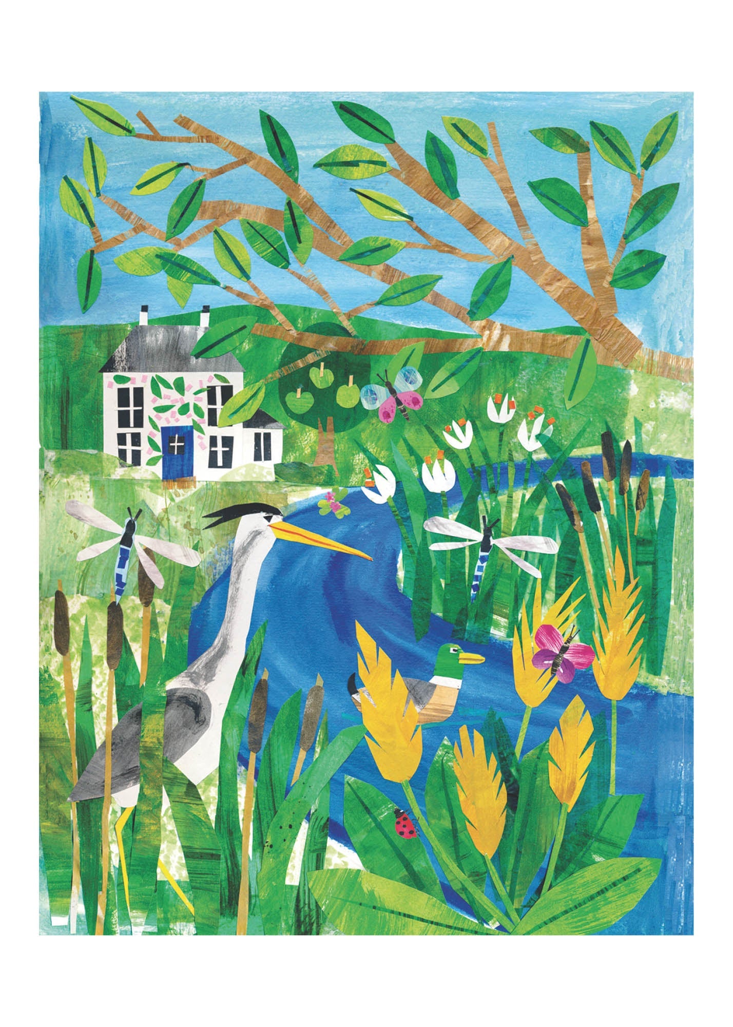 Great Escape - river scene with heron