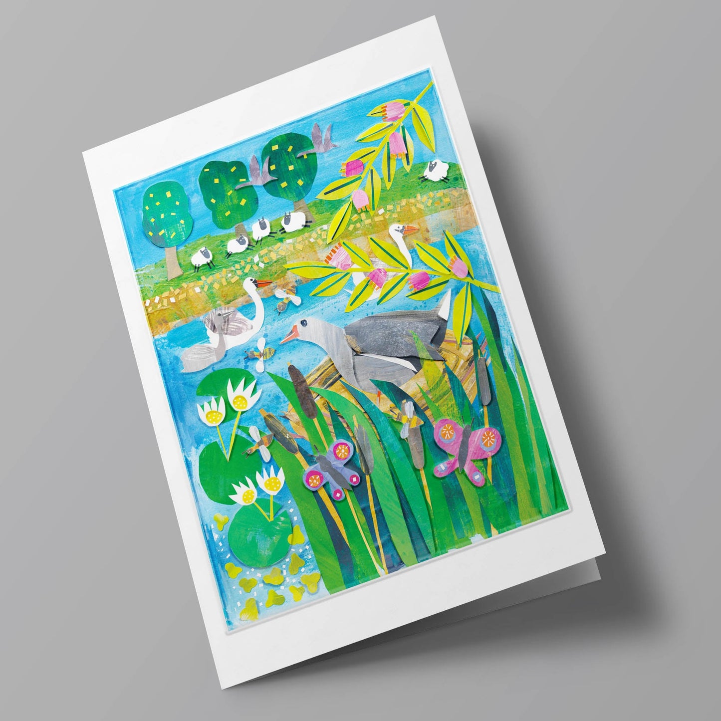 Great Escape - river scene with moorhen