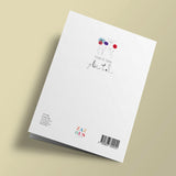 Fleurs de coton -To the Moon - carte cousue