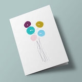 The Vase - stitched card
