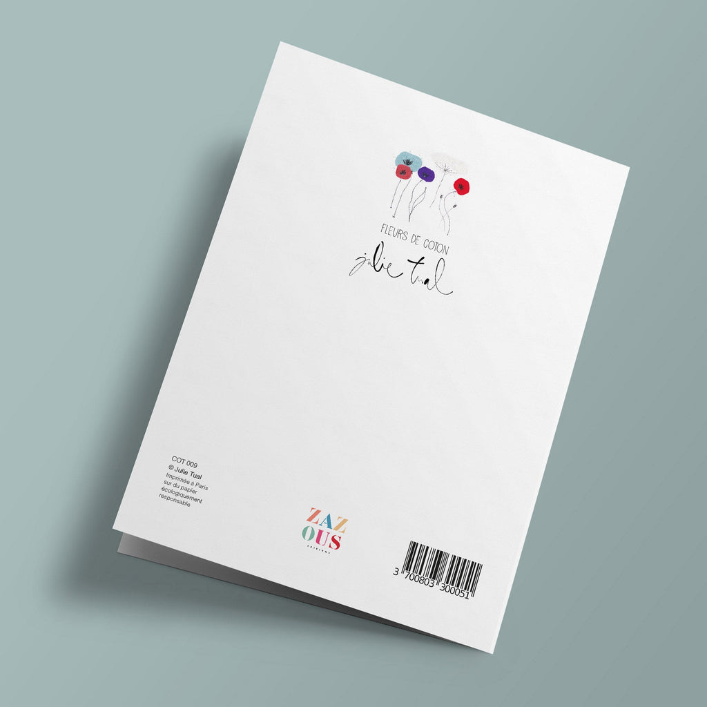 The Vase - stitched card