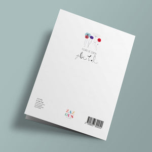 The Vase - stitched card
