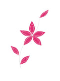 Clematis - stitched card