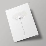 Fleur de carotte - Carte cousue