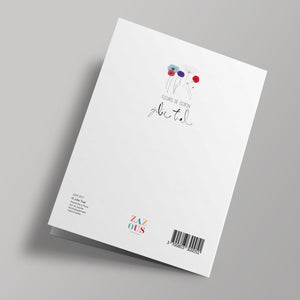 Fleur de carotte - Carte cousue
