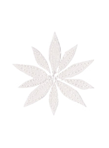 Fleurs de coton - Edleweiss - carte cousue