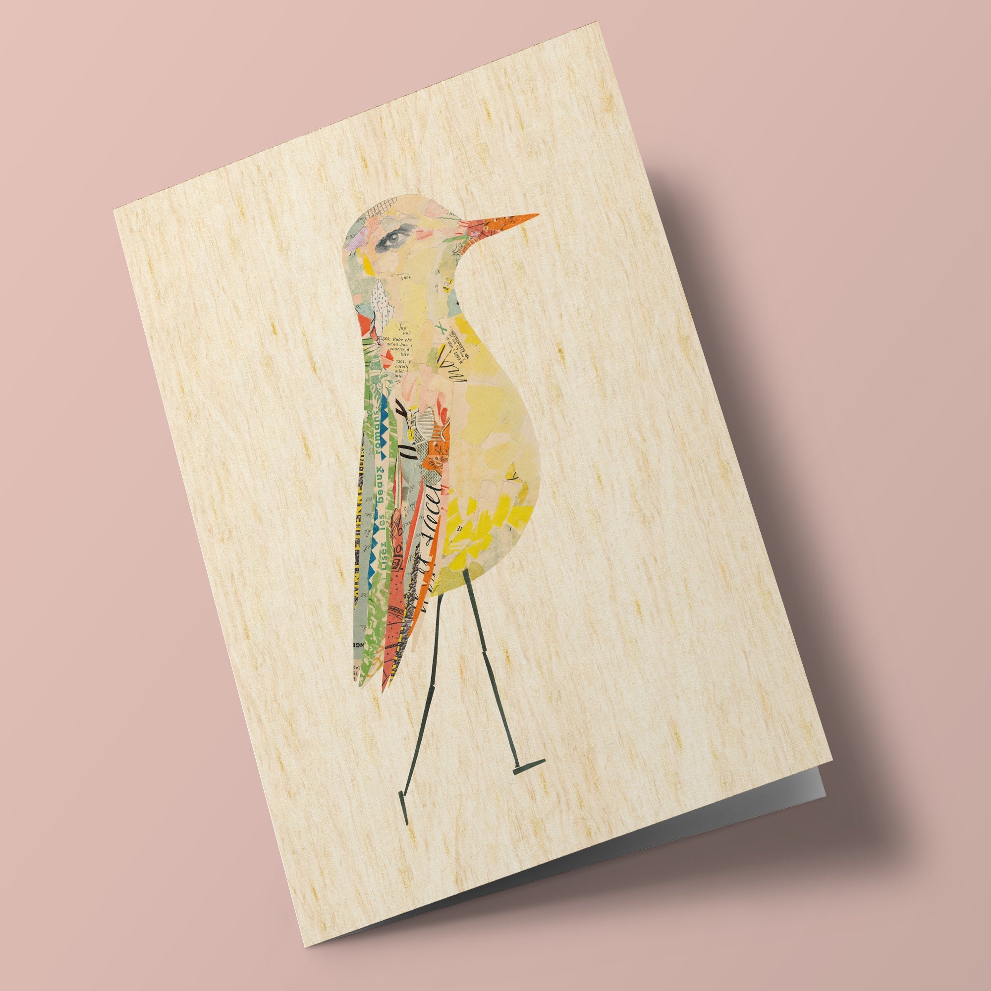 Les zoizos - Wooden card - bird