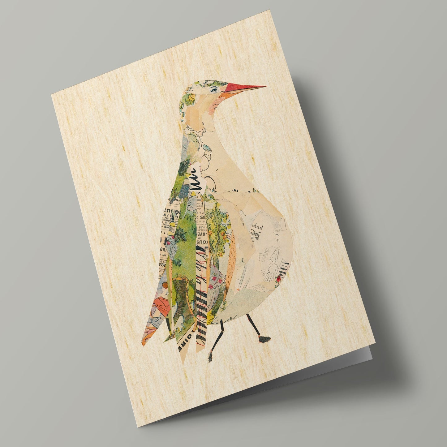 Les zoizos - Wooden card - bird