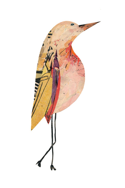 Les zoizos - Wooden card - bird