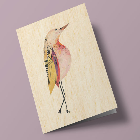 Les zoizos - Wooden card - bird
