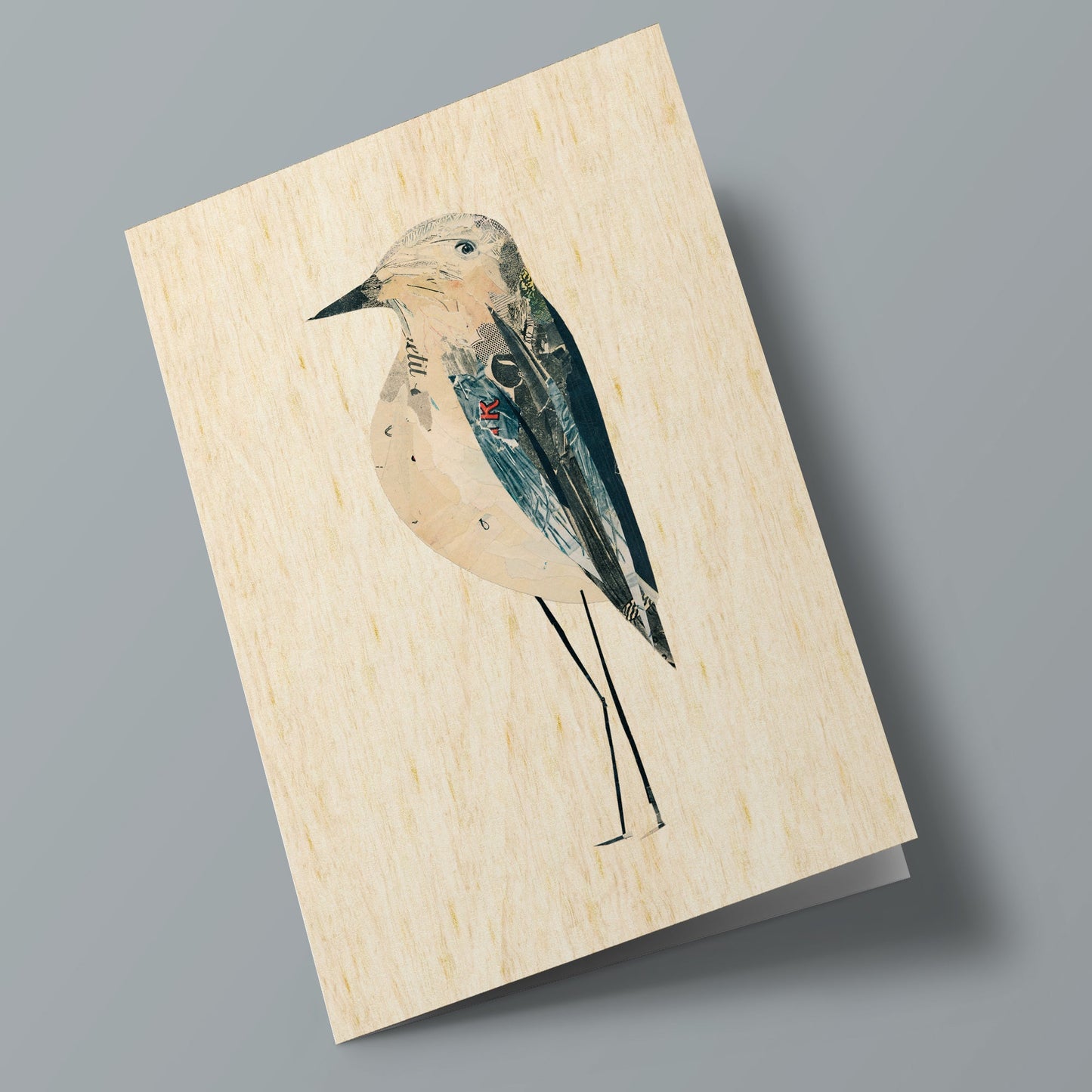Les zoizos - Wooden card - bird
