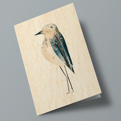 Les zoizos - Wooden card - bird