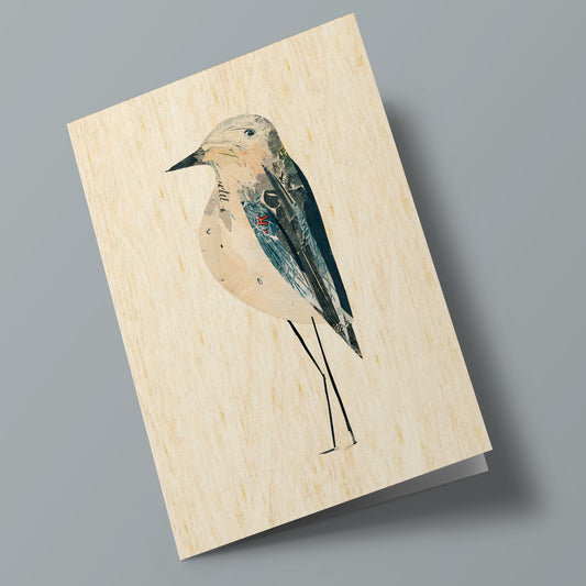 Les zoizos - Wooden card - bird