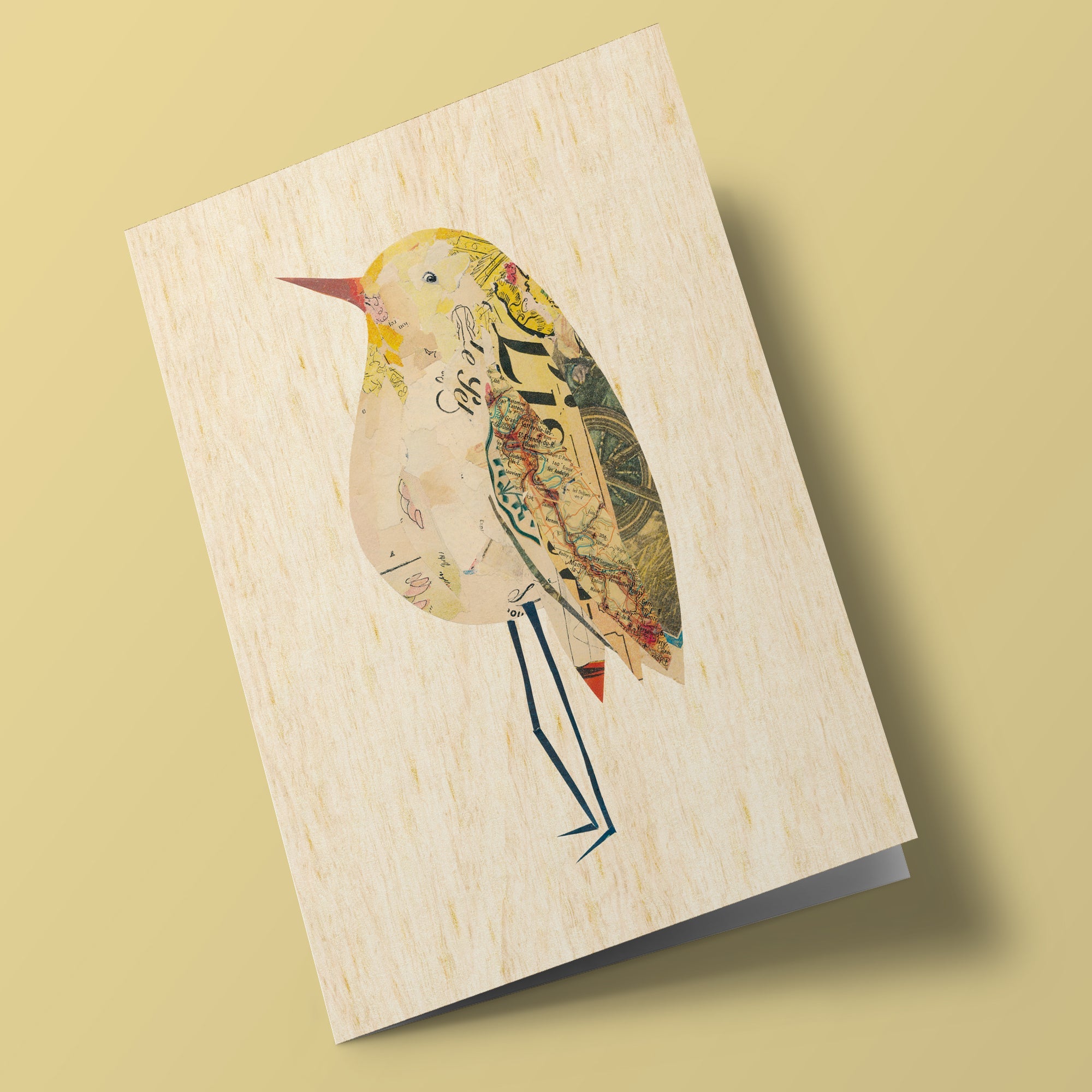 Les zoizos - Wooden card - bird