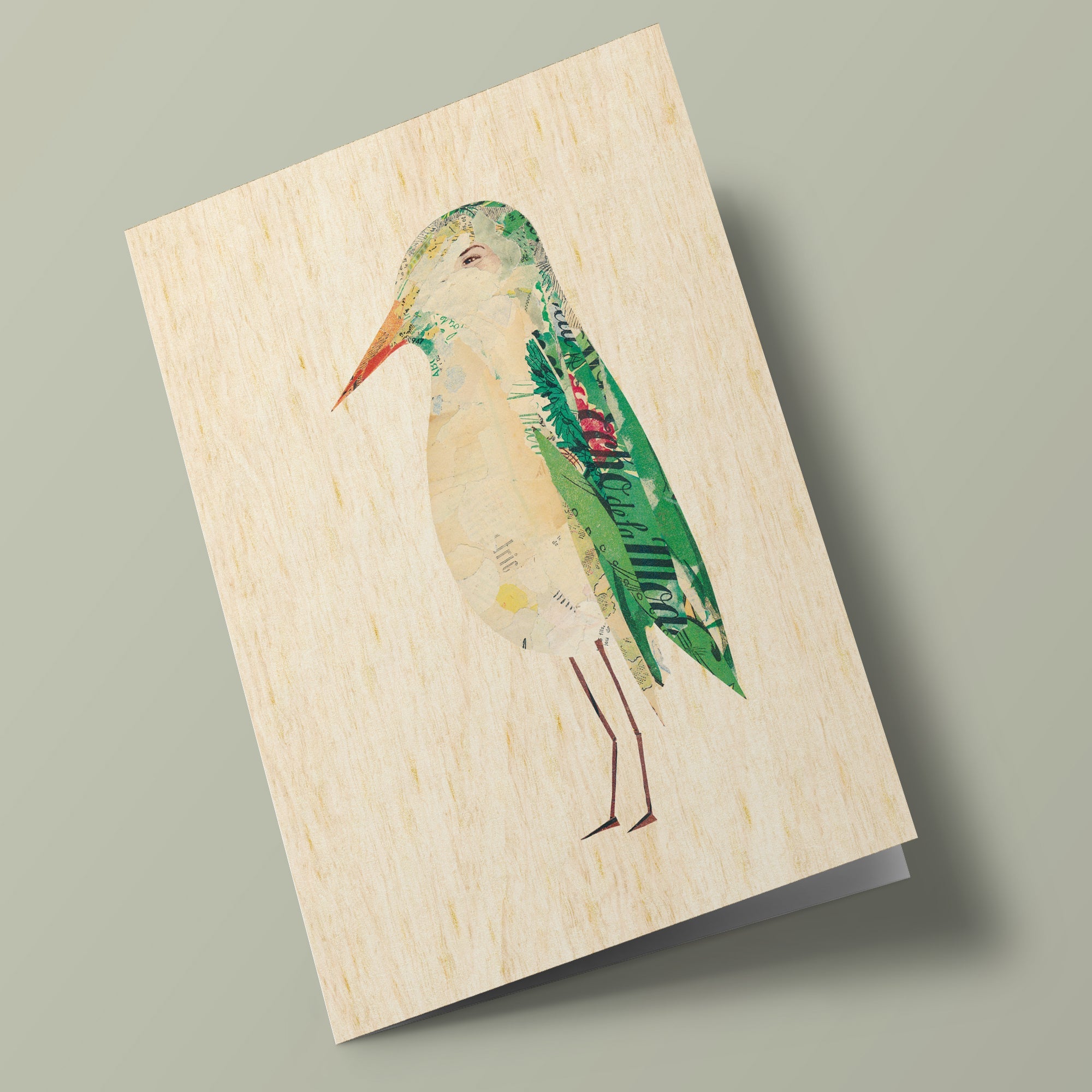 Les zoizos - Wooden card - bird